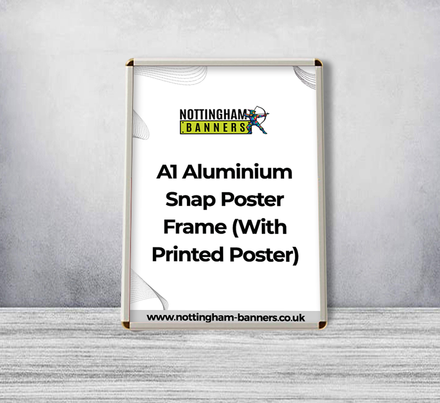 A1 Aluminium Snap Poster Frame (With Printed Poster)
