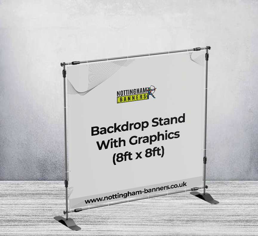 Backdrop Stand With Graphics (8ft x 8ft)